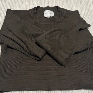 Pink Rose Women’s Crop Crewneck Sweater